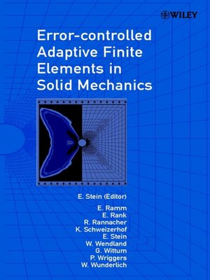 cover image of Error-controlled Adaptive Finite Elements in Solid Mechanics